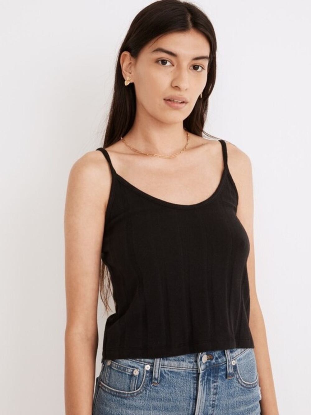 Madewell Ribbed Sweater Knit Anytime Cami Tank Top Size Medium